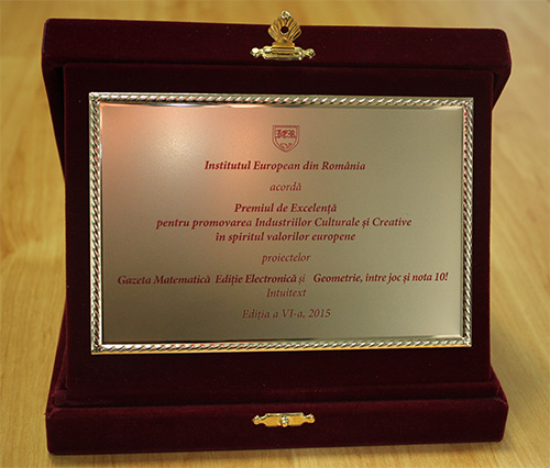 Premiul de Excelență pentru promovarea Industriilor Culturale și Creative