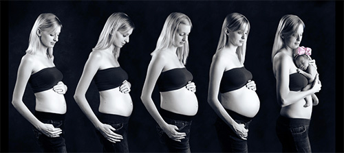 Principalele etape ale dezvoltarii fatului in cele 9 luni de sarcina