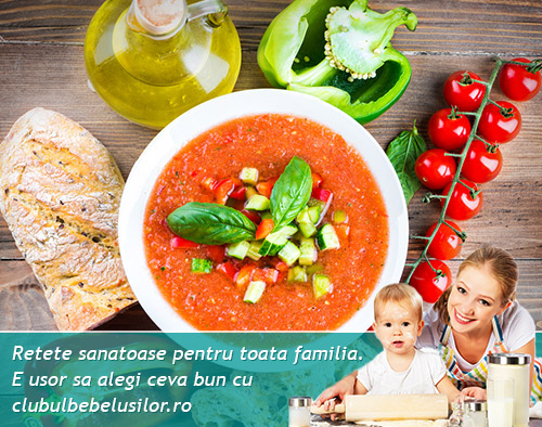 Gazpacho - Supa rece de legume pentru copii de la 2-3 ani