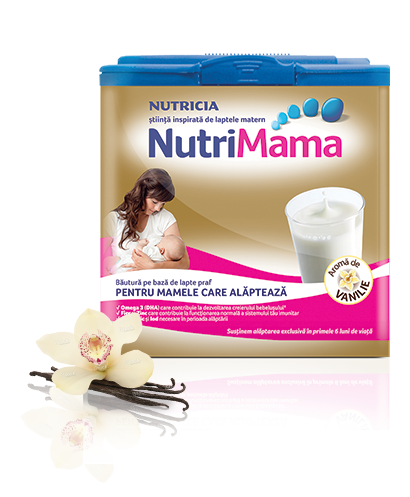bautura NutriMama cu vanilie pentru mamele care alapteaza