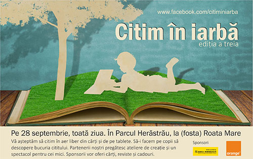 (P) Citim în iarbă, în Herăstrău, pe 28 septembrie