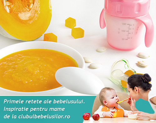 Supa de dovleac pentru copii de la 1 an