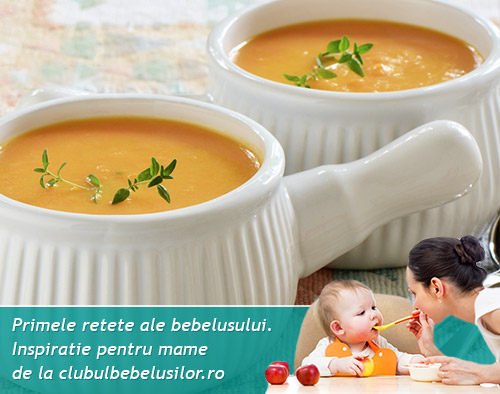 Supa crema de cartofi dulci pentru bebelusi de la 7-8 luni
