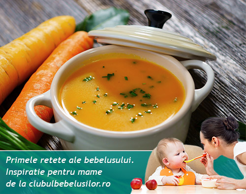 Supa crema cu cus cus pentru bebelusi de la 10-12 luni