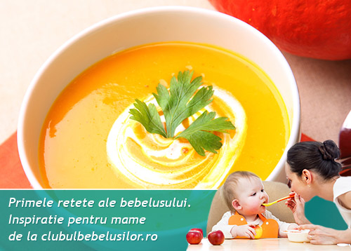 Supa crema de morcov si pastarnac pentru bebelusi de la 7-8 luni