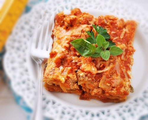 Lasagna vegetariana pentru copii
