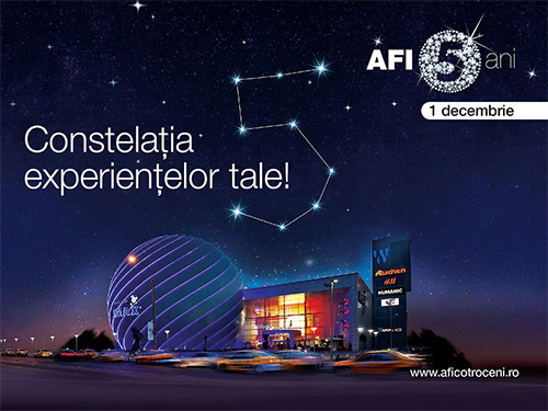 AFI Palace Cotroceni sărbătorește cu mult fast 5 ani pe piața din România