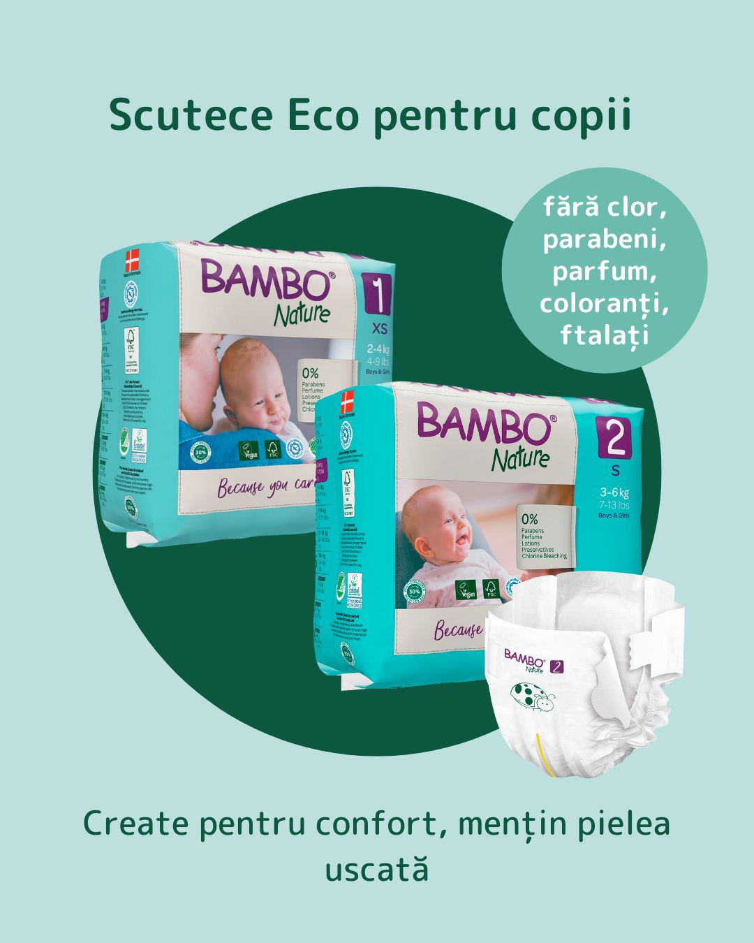 bambo nature-Scutece 1 si 2